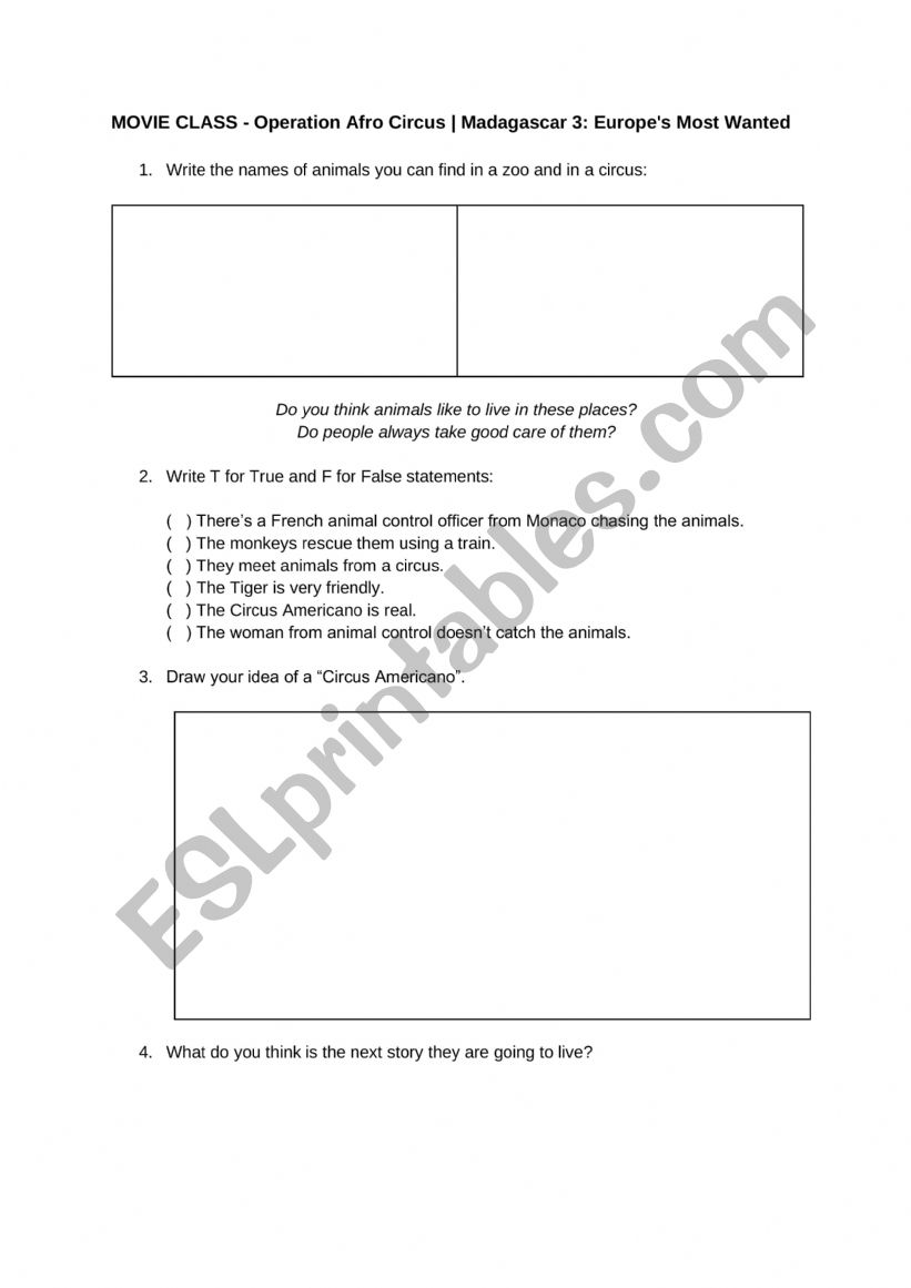 Operation Afro Circus | Madagascar 3: EuropeÃ¯Â¿Â½s Most Wanted