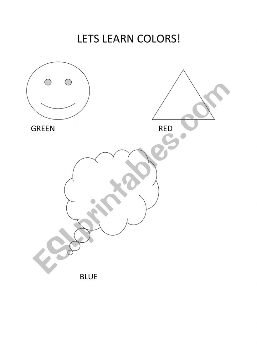 Colors worksheet