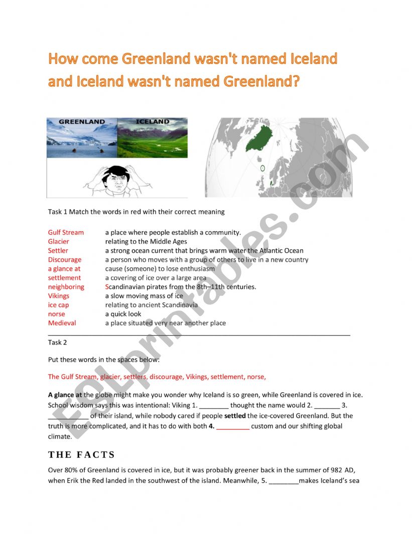 Iceland and greenland switched name
