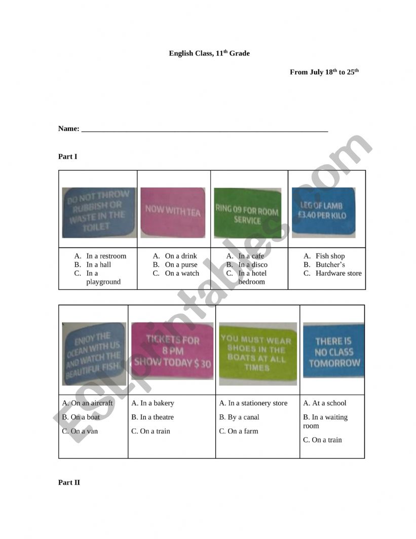 icfes test worksheet