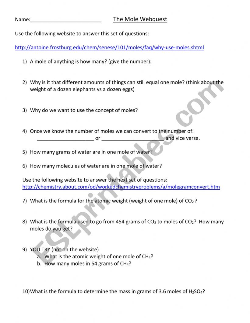 Interview worksheet