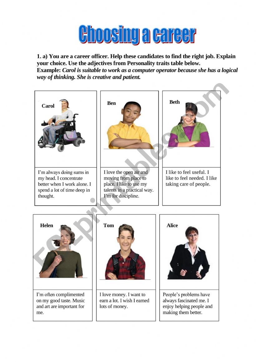 Choosing A Career ESL Worksheet By 70Anatoly how-to-decide-on-a-career-path-infographic-career-path-career
