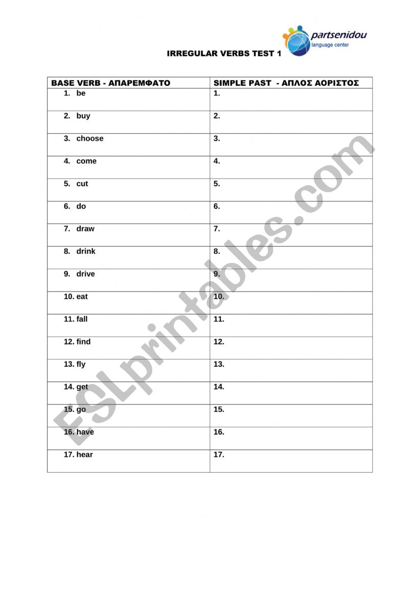 irregular-verb-beginners-esl-worksheet-by-ateacher3