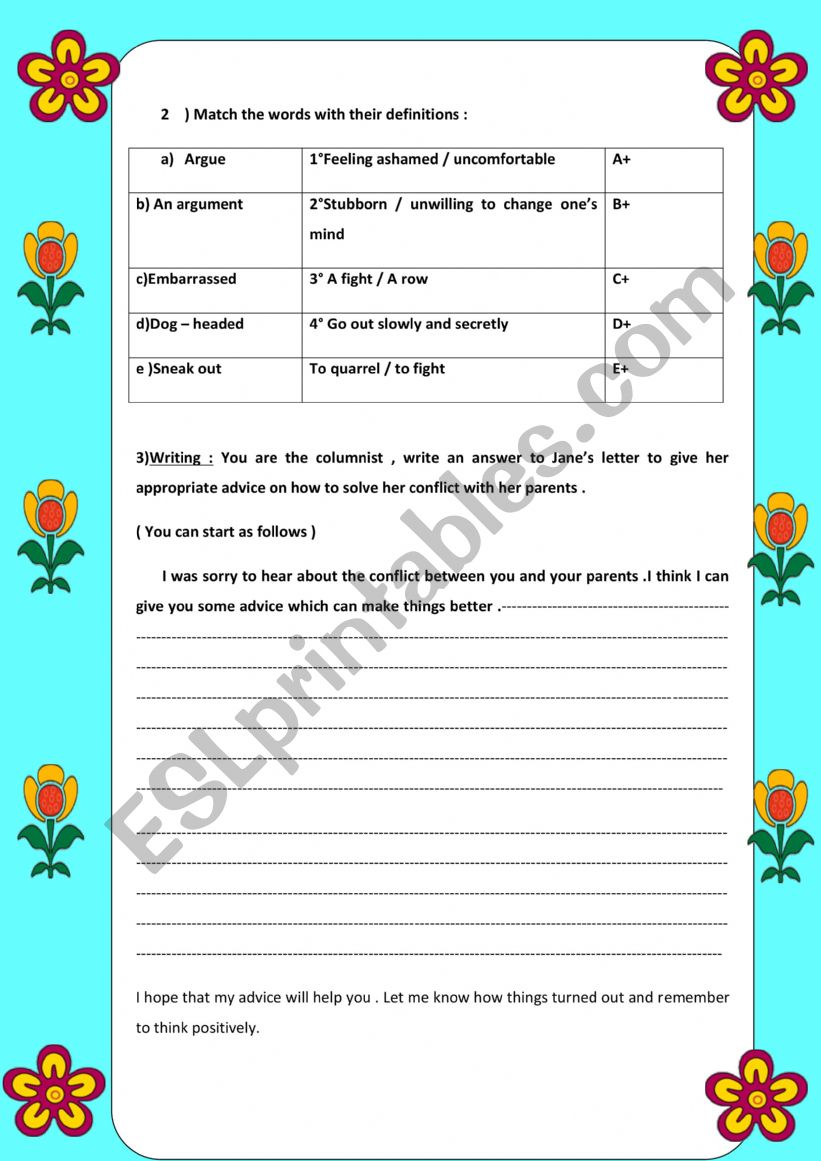 the generation gap worksheet