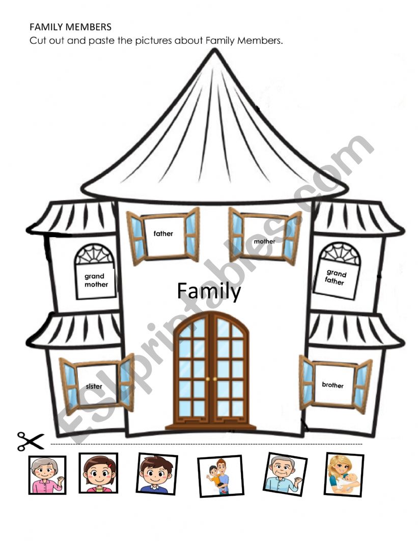 FAMILY MEMBERS worksheet