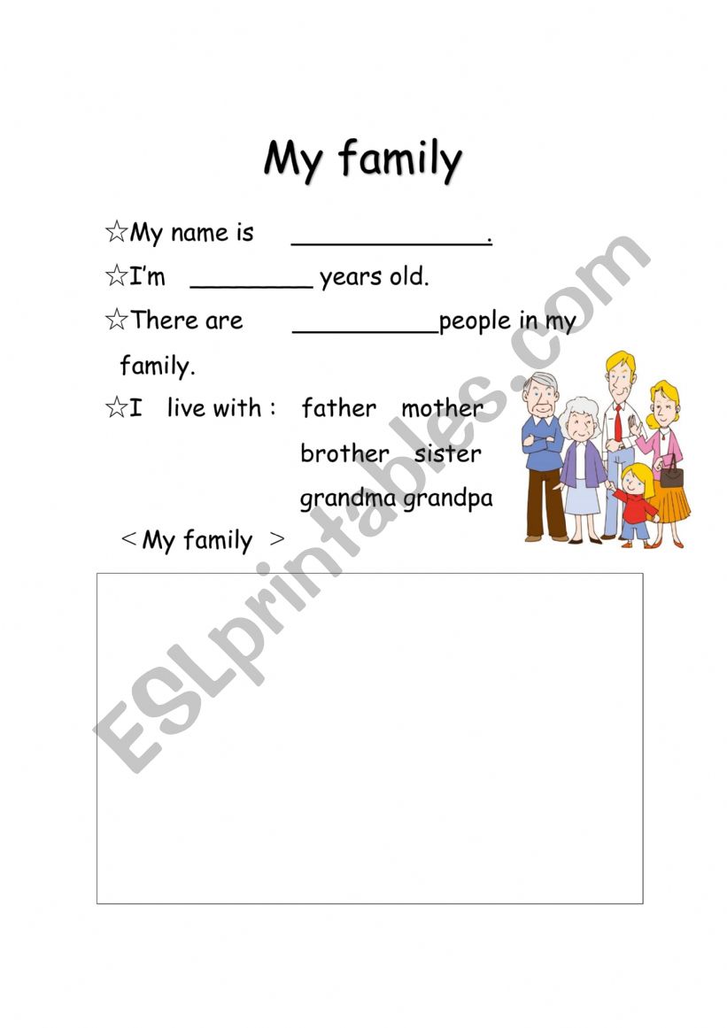 family  worksheet