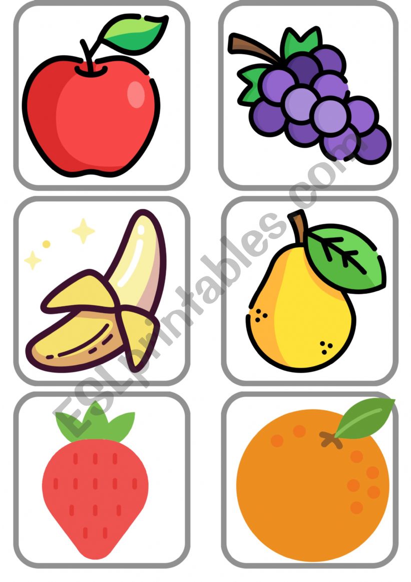 Frui salad game  worksheet