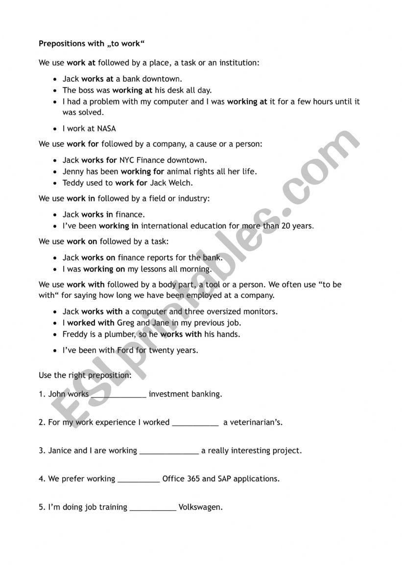 Prepositions with 