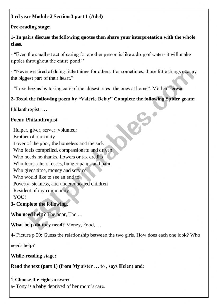 3rd year Module 2 Section 3 (Part 1)