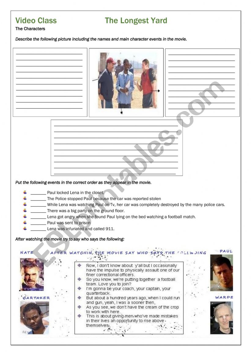 Movie worksheet worksheet