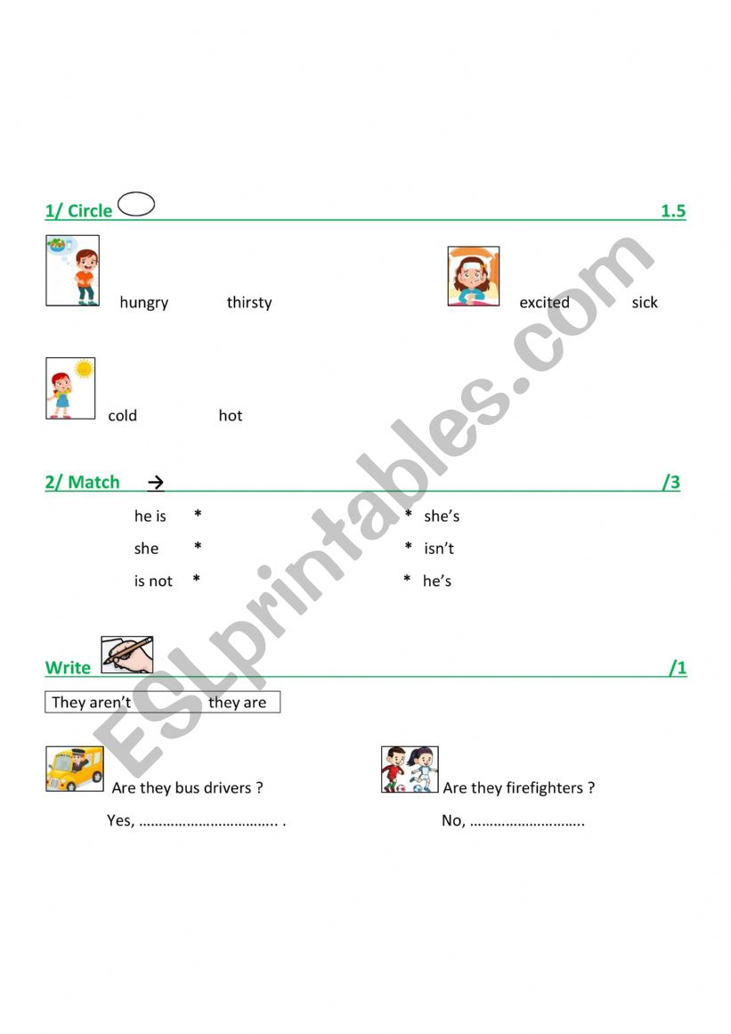 4th / 5th form test (everybody up 2)