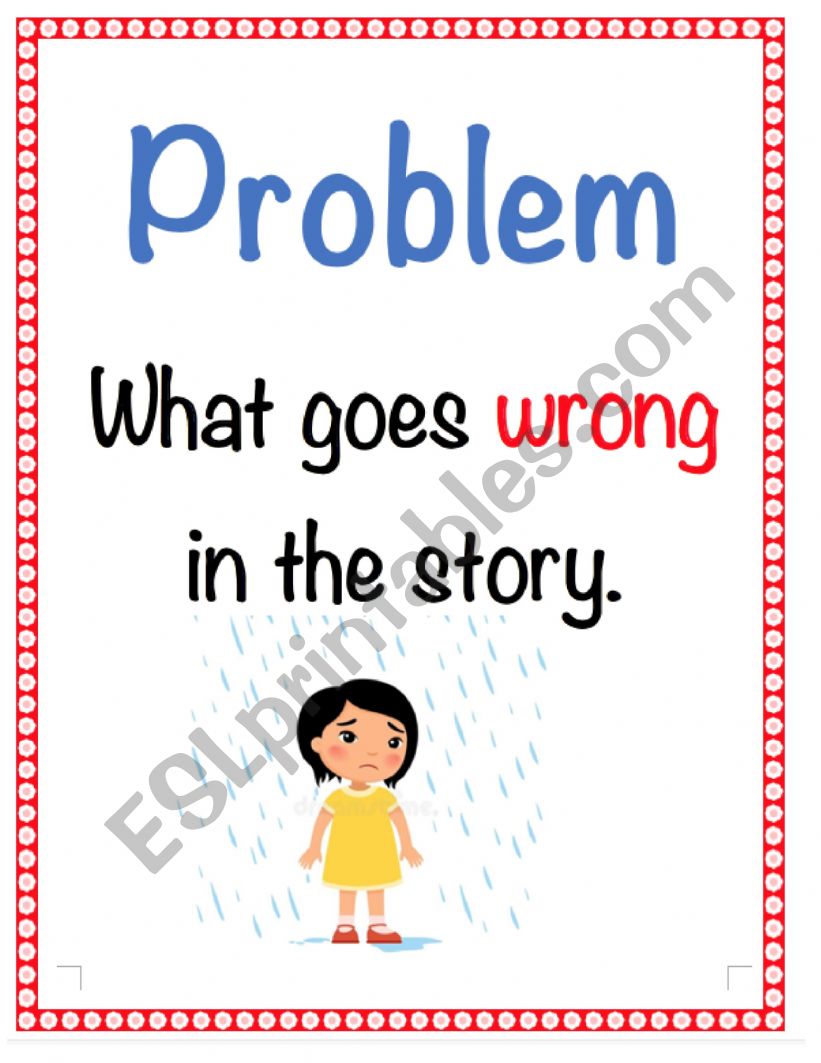 Elements of a Story Posters worksheet
