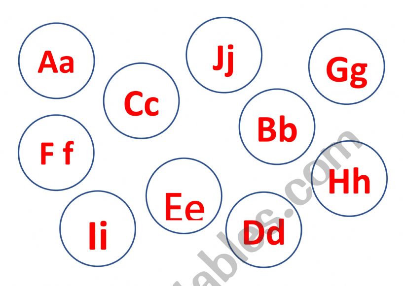 Aa-Jj worksheet