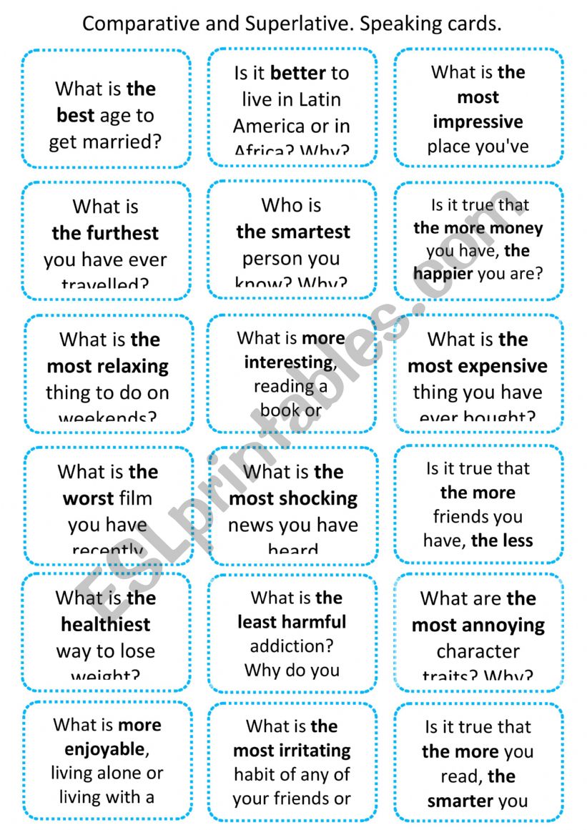 Comparative and superlative speaking. Comparatives speaking Cards. Superlatives speaking Cards. Films speaking Cards. Comparatives and Superlatives speaking activities.