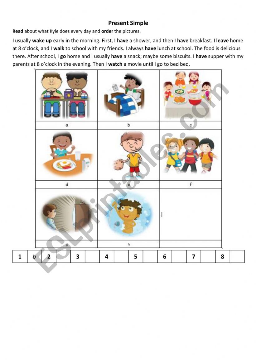 Present Simple worksheet