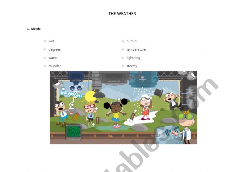 weather worksheet