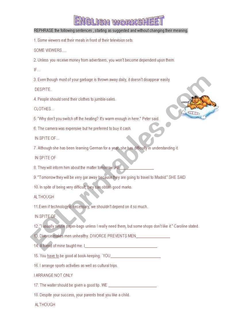 grammar worksheet worksheet