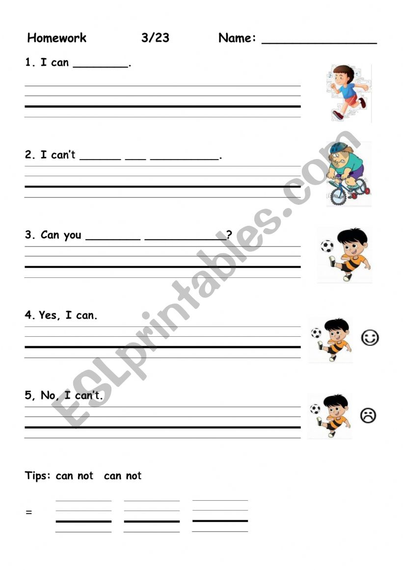 can and canÃ¯Â¿Â½t worksheet