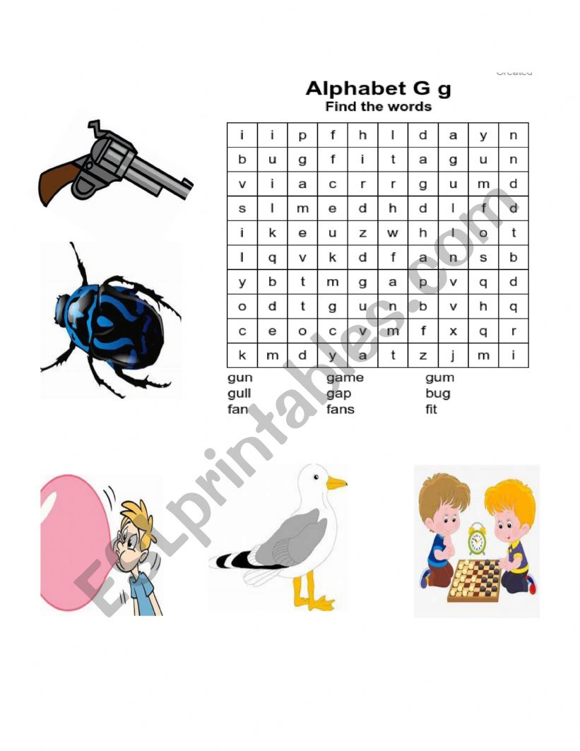 WORD SEARCH worksheet