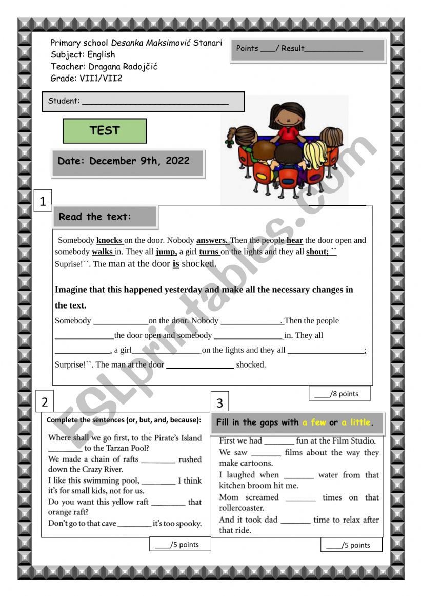 Test worksheet