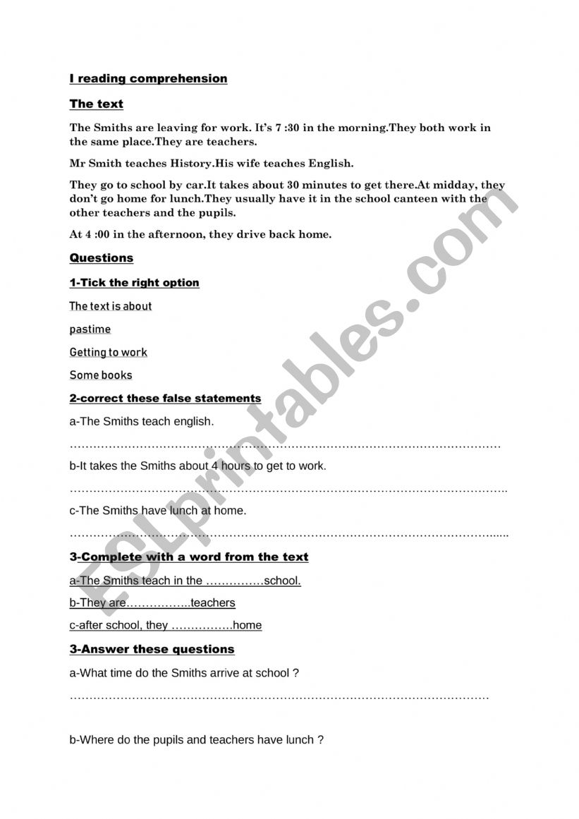test for 8 th form  worksheet
