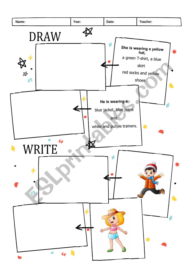 DESCRIPTIONS worksheet