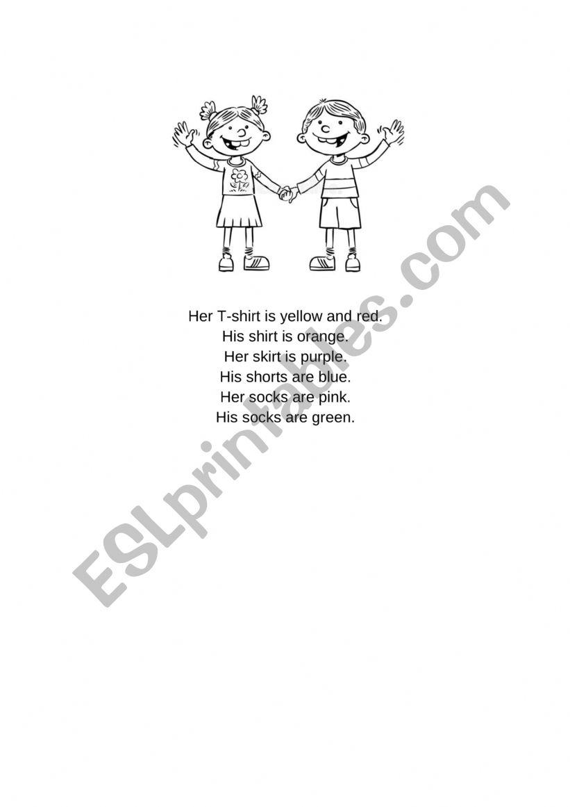 Clothes worksheet