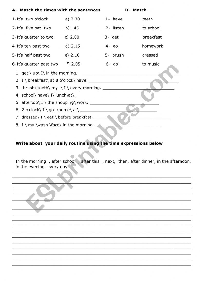 PRESENT SIMPLE ALL IN 6 PAGES worksheet