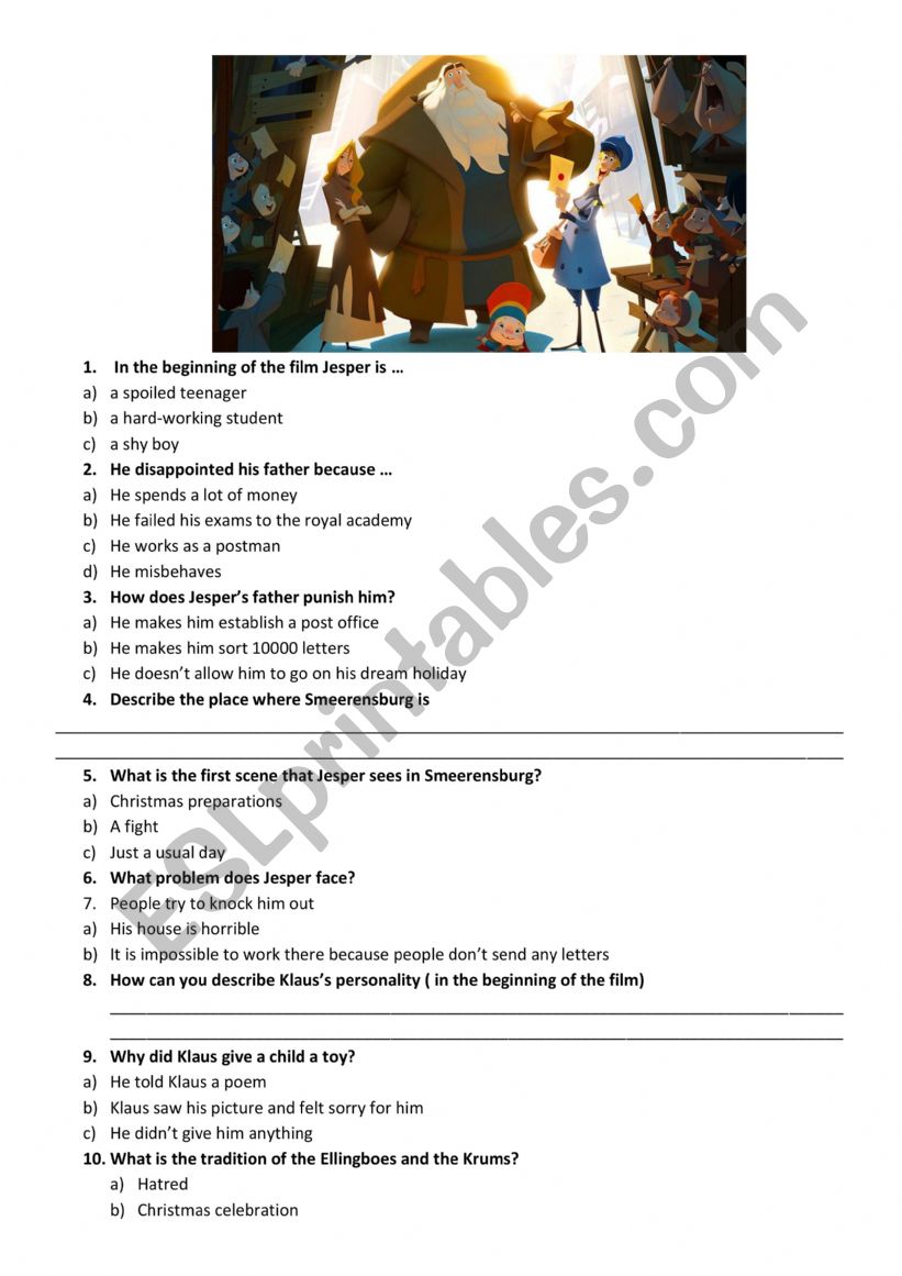 Klaus worksheet