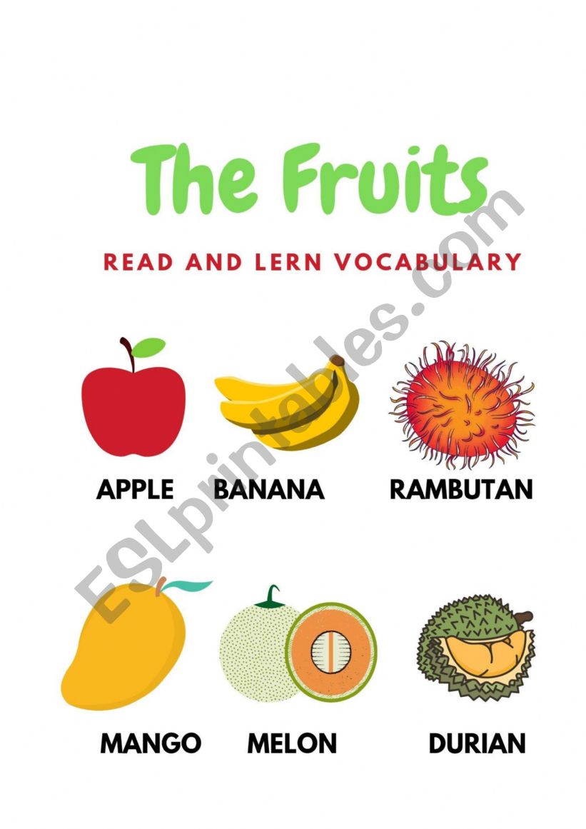 The​ fruits worksheet