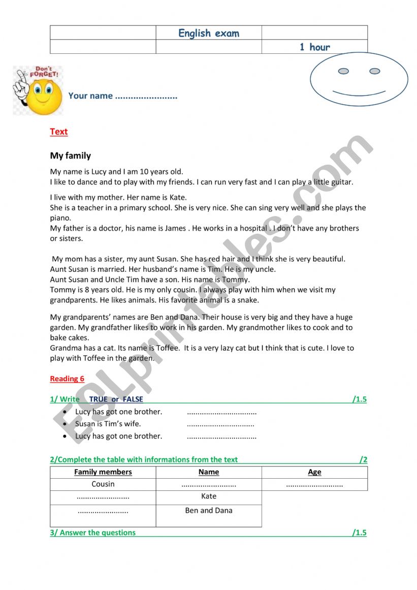 6 th / 7 th form (tunisian curriculum )