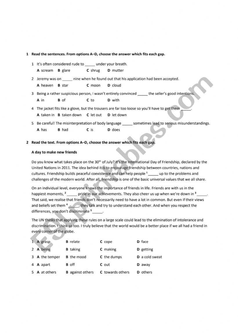 use of English upper-intermediate