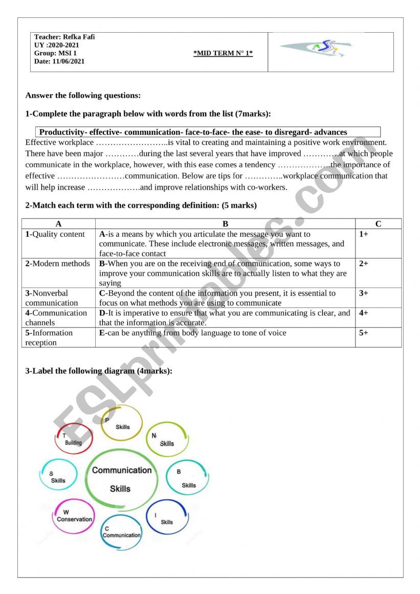 DS1 MSI worksheet