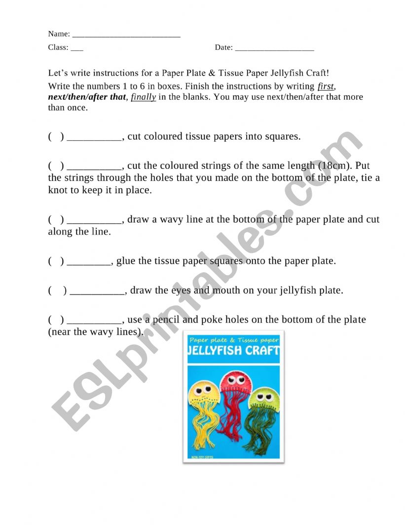 Sequencers  worksheet