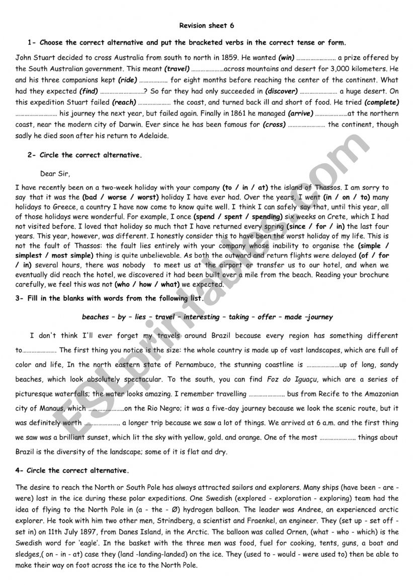 worksheet worksheet