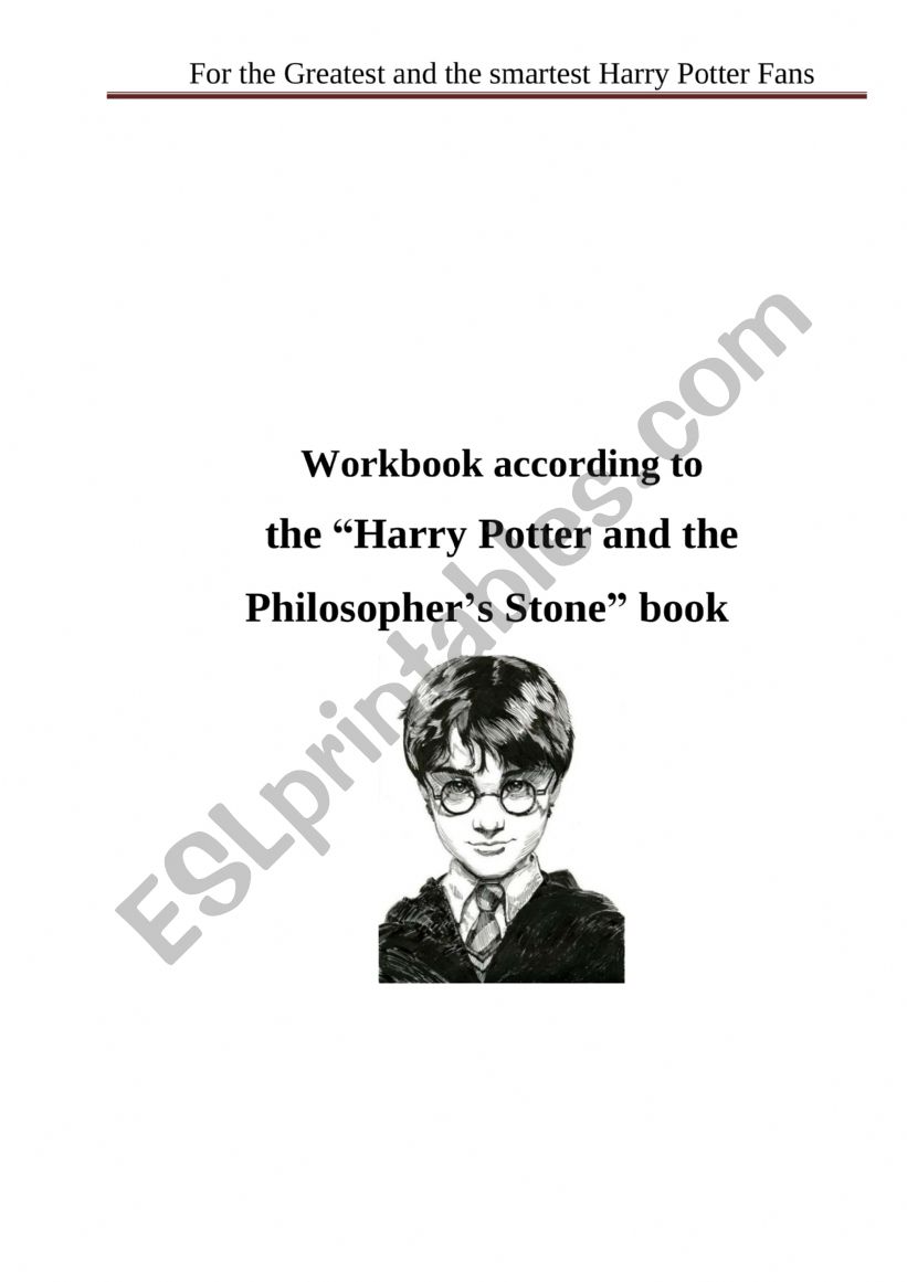 Workbook according to the “Harry Potter and the Philosopher’s Stone ...