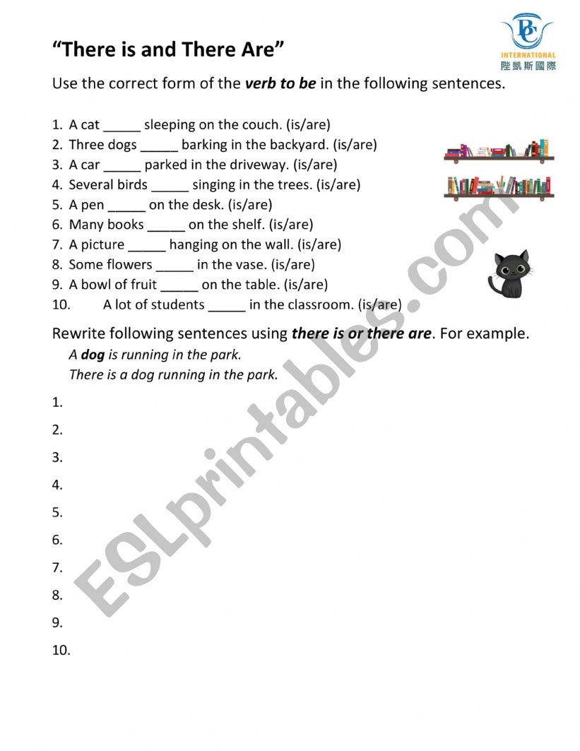 There is and There are worksheet