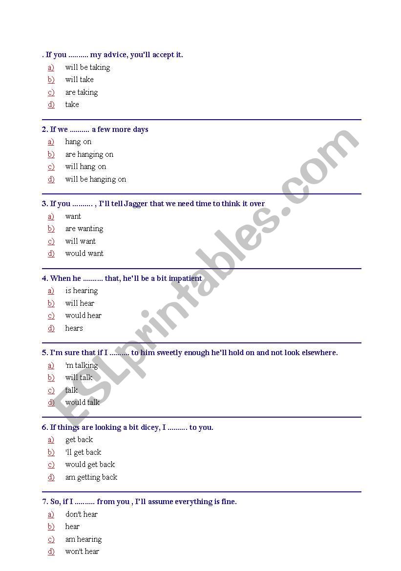 f clause worksheet