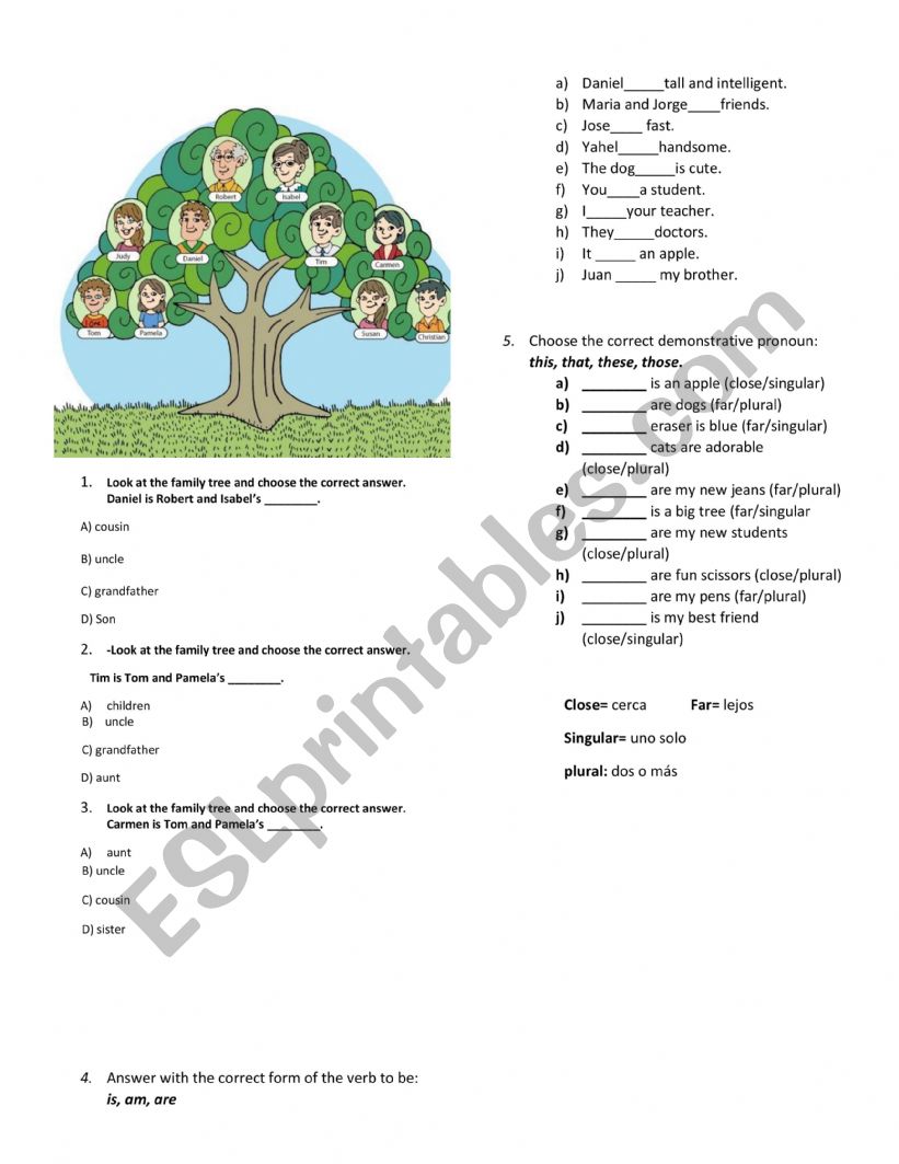 DIAGNOSTIC EXAM  worksheet