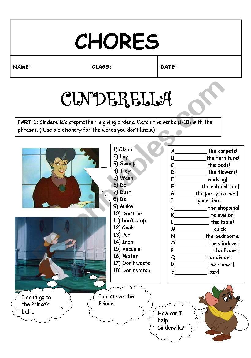 chores worksheet