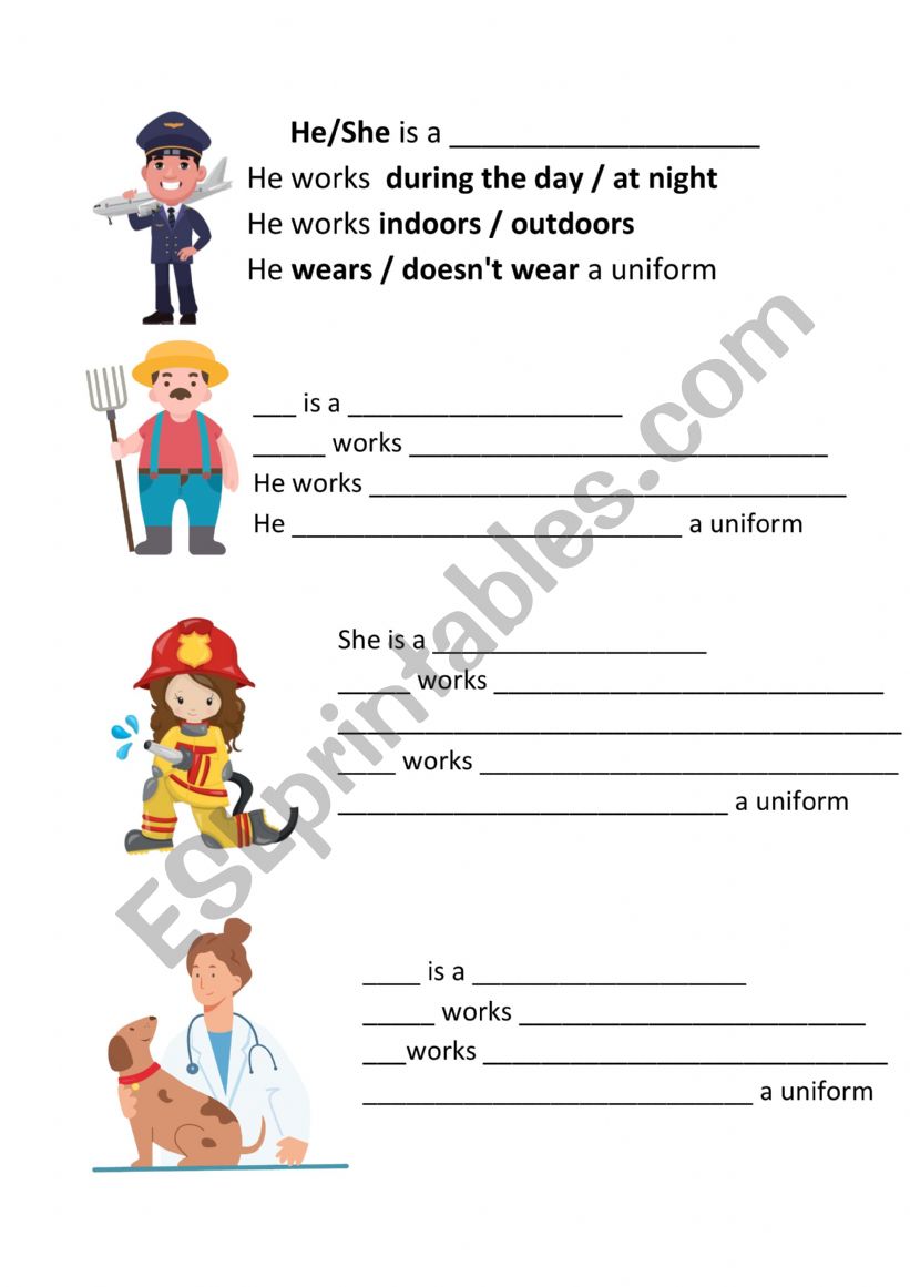 JOBS WORKSHEET  worksheet