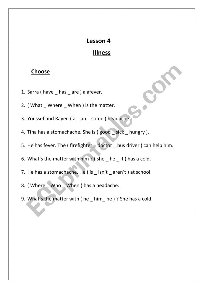 6th form (tunisian pupils) worksheet