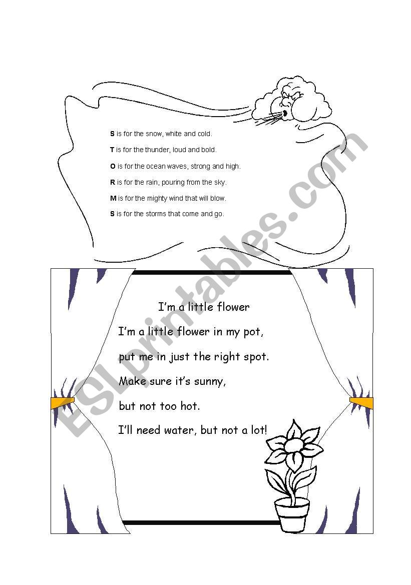 weather poems worksheet