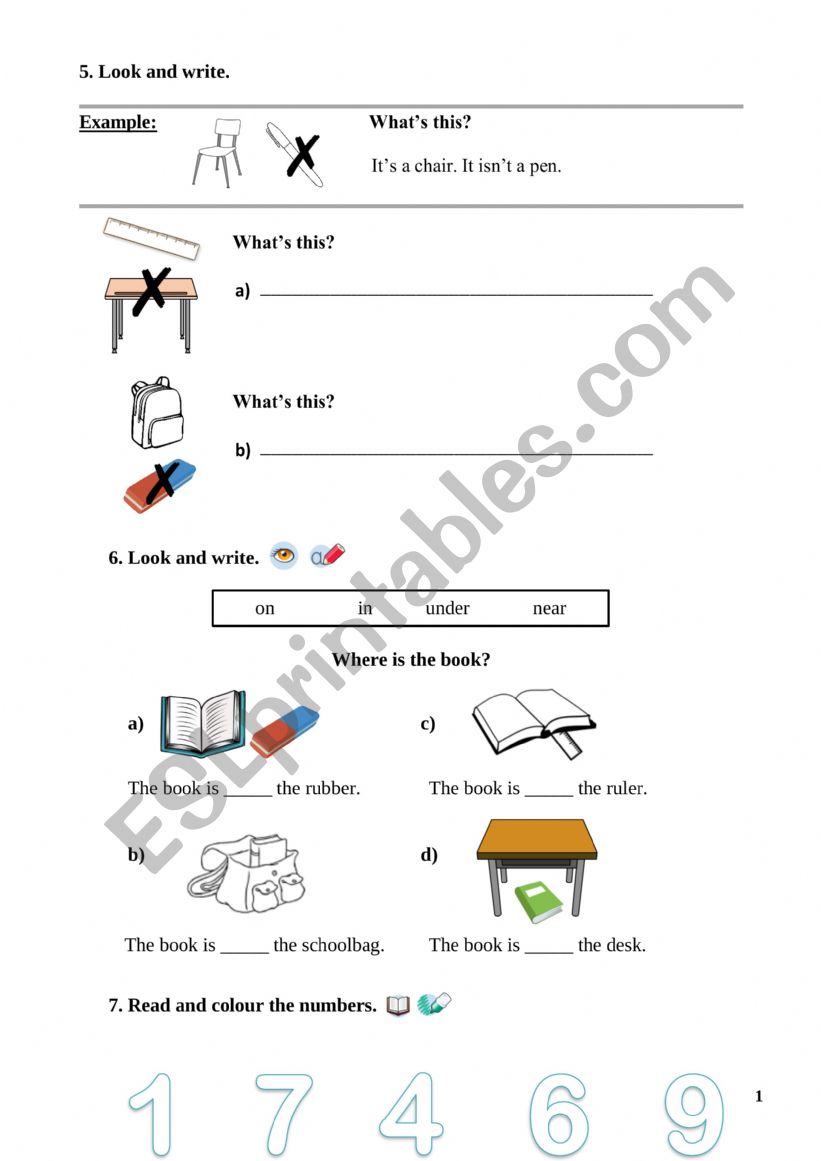 test for 3 rd grade part 2 worksheet