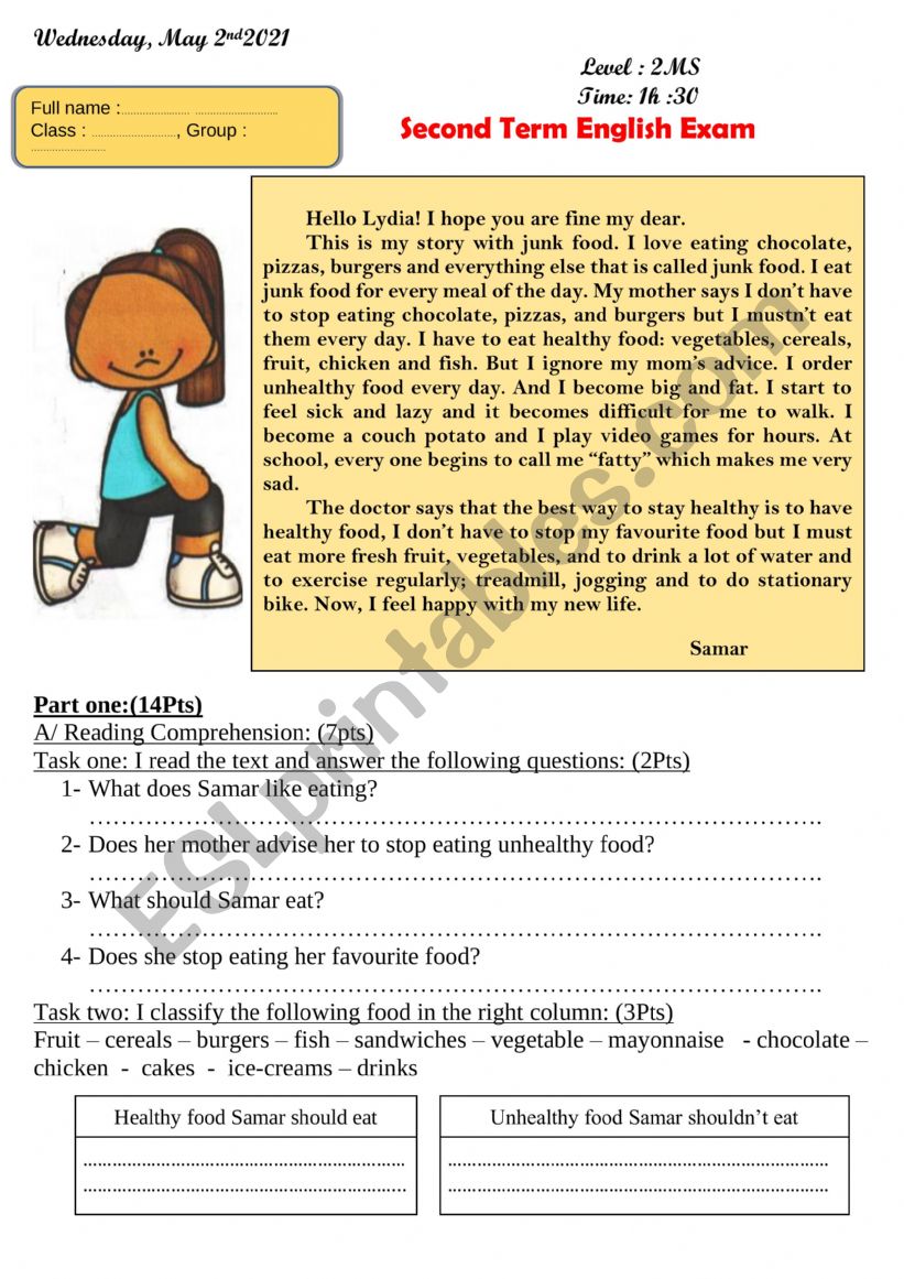 to keep fit worksheet