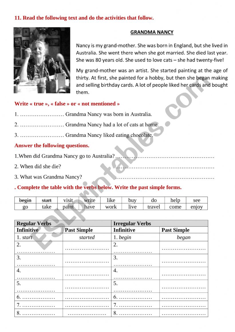  3 Ms revision worksheet