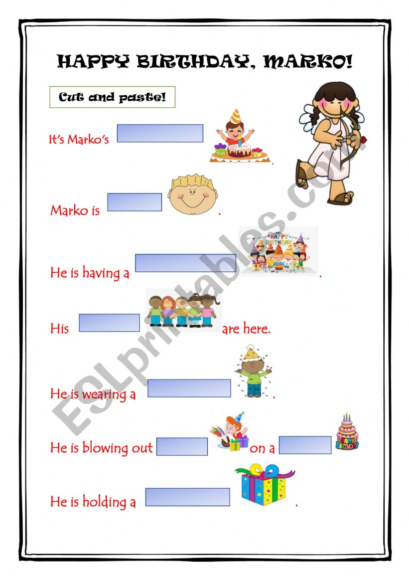 Happy birthday! worksheet