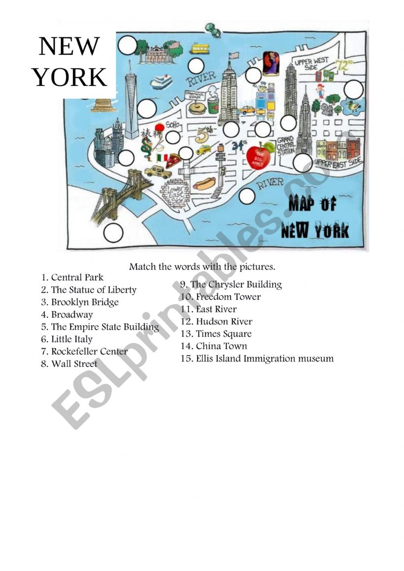 New- York Map Discover the City 