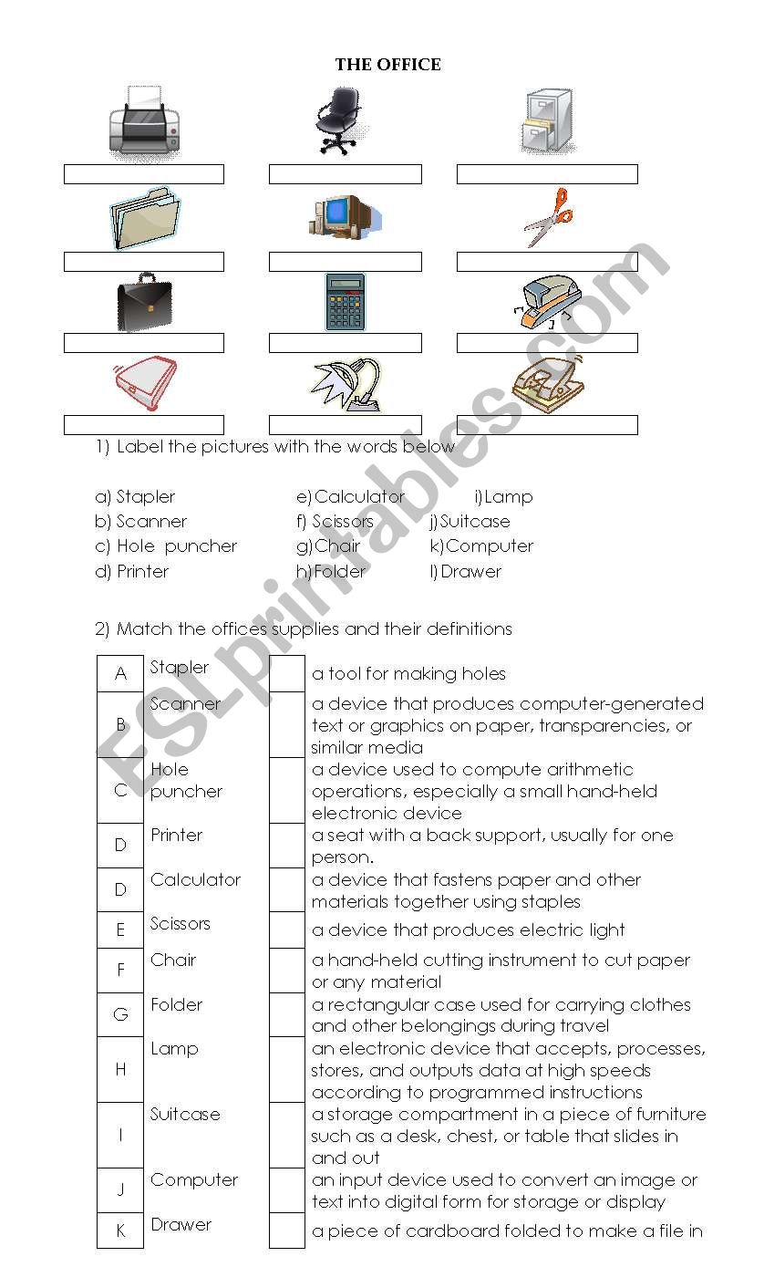 The Office worksheet