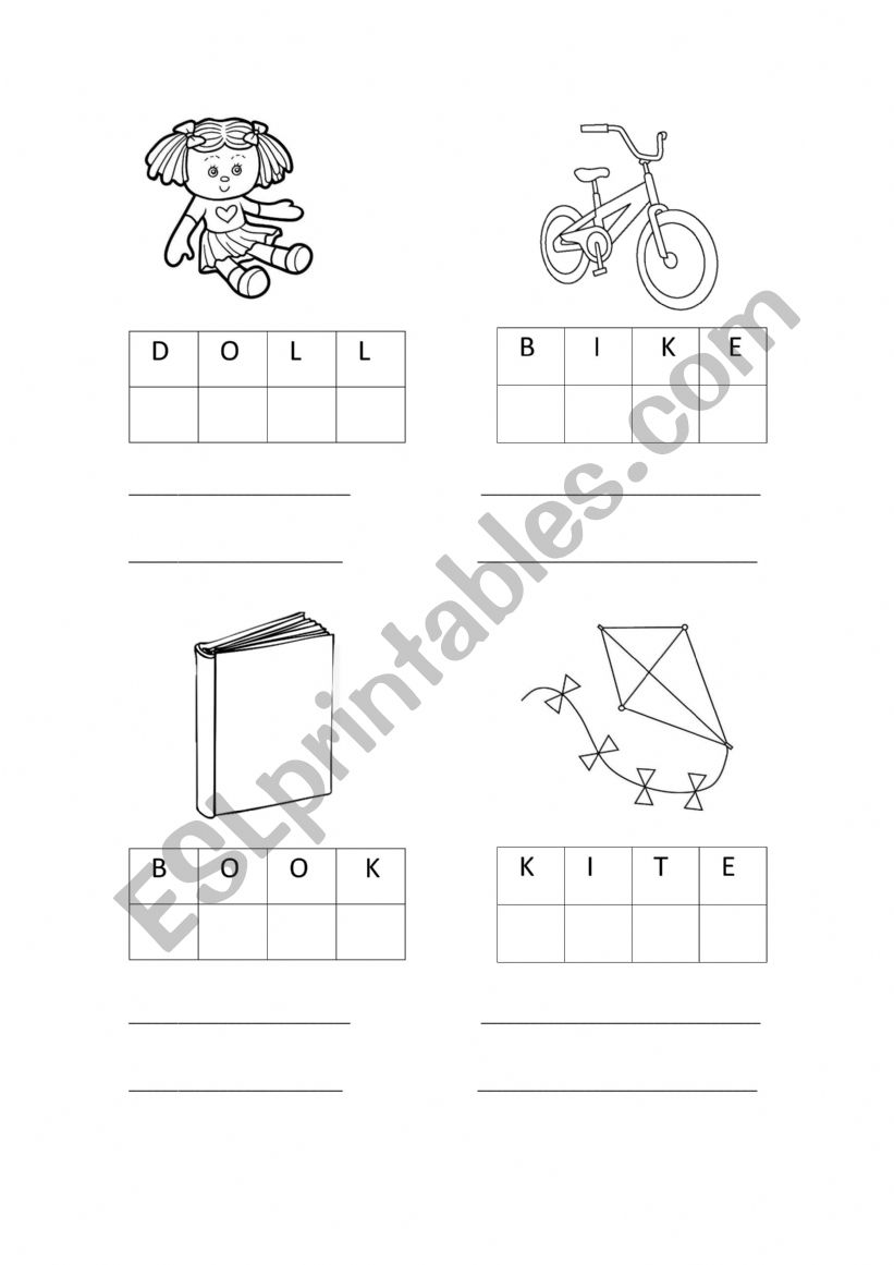 TOYS VOCABULARY worksheet